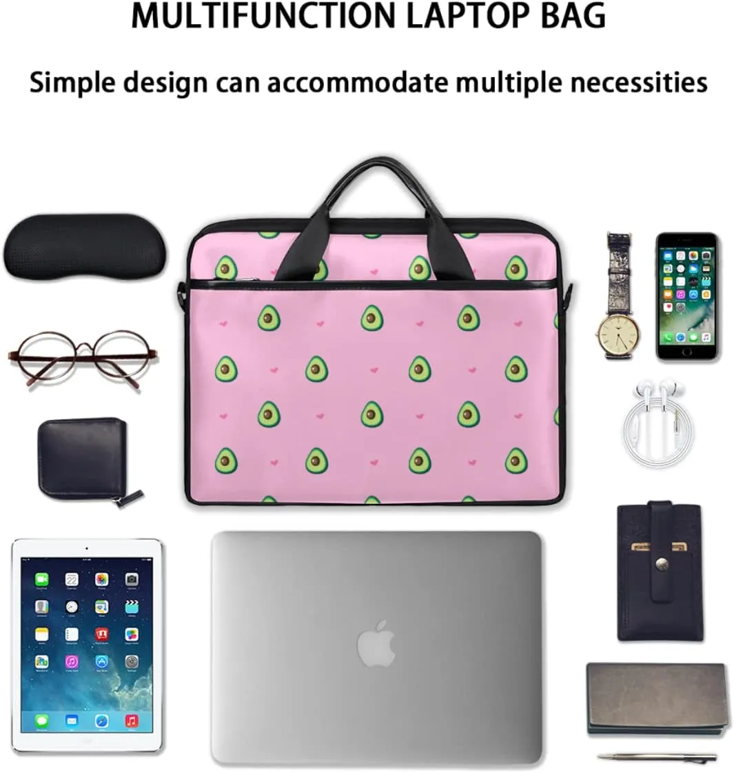 Love Letters Laptop Shoulder Messenger Bag Waterproof Laptop Briefcase Handle Padded Strap