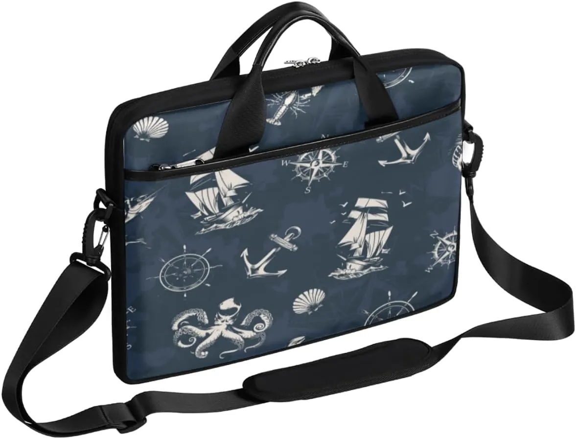 Love Penguin Laptop Bag for Men Women 13-15 Inch Case Bags Sleeve Shoulder with Anti Slip Removable The Pad Straps