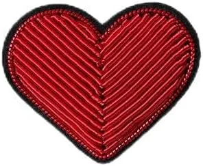 Love Series - Set of six, Indian silk hand embroidered brooch badge suitable for clothing, bags, tablecloths, sewing, handmade production