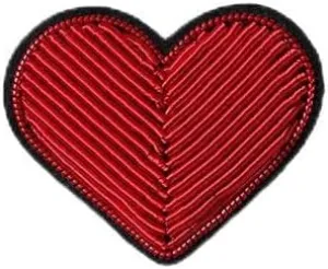 Love Series - Set of six, Indian silk hand embroidered brooch badge suitable for clothing, bags, tablecloths, sewing, handmade production