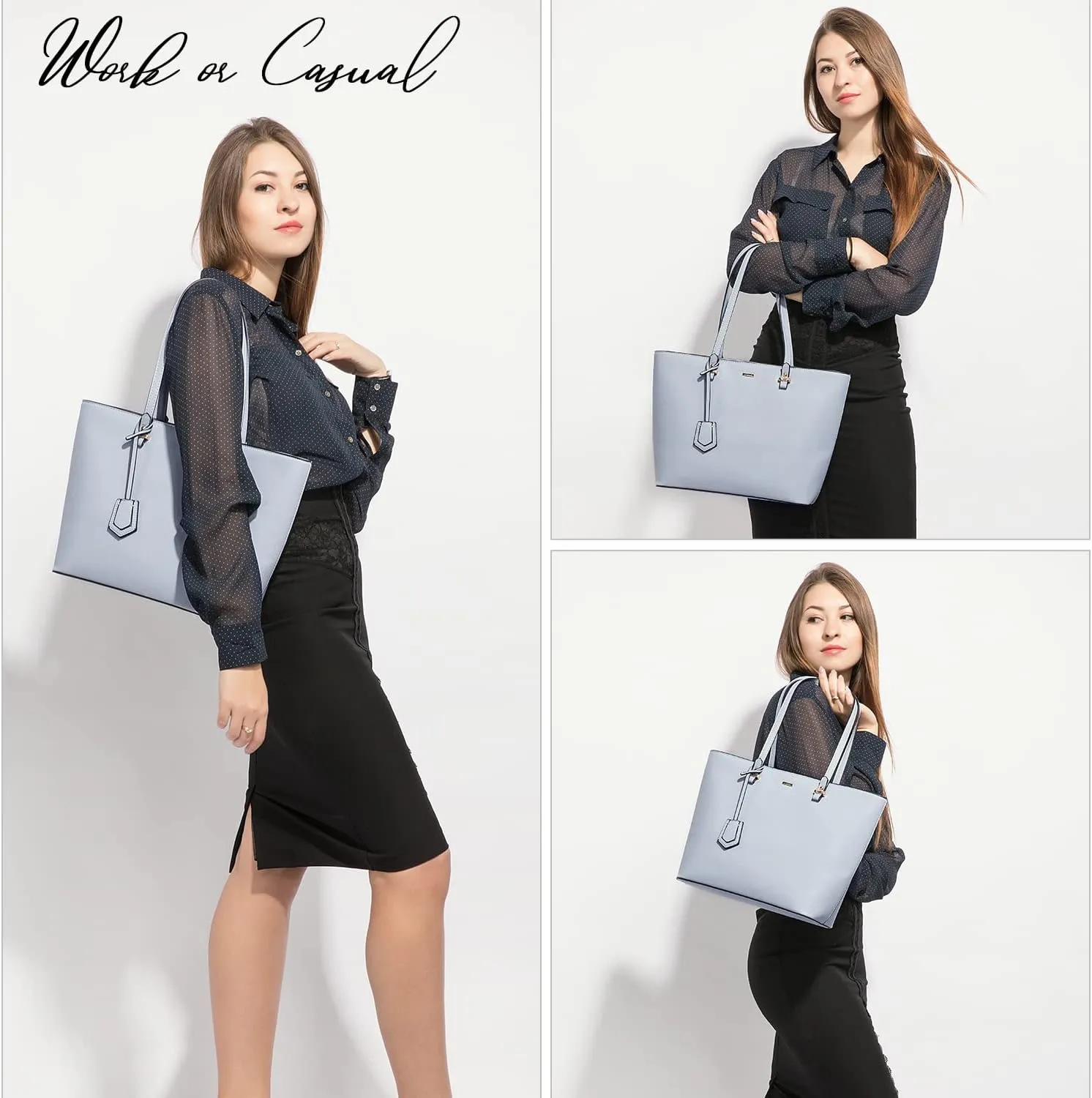 LOVEVOOK Purse for Women Fashion Tote Bag Shoulder Handbags Top Handle Satchel Bags with External Pocket