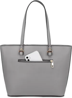 LOVEVOOK Purse for Women Fashion Tote Bag Shoulder Handbags Top Handle Satchel Bags with External Pocket