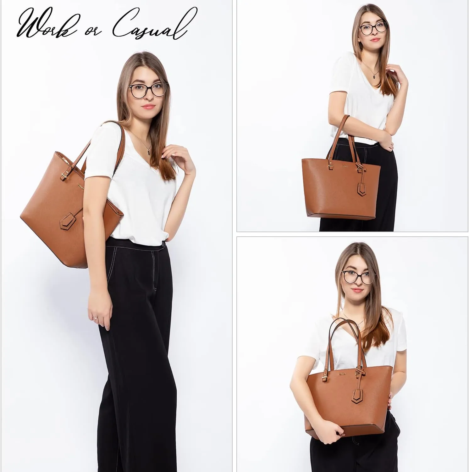 LOVEVOOK Purse for Women Fashion Tote Bag Shoulder Handbags Top Handle Satchel Bags with External Pocket