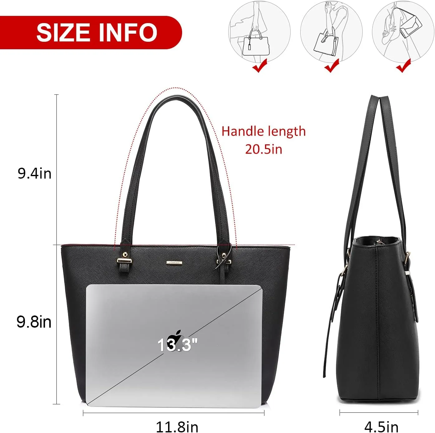 LOVEVOOK Purses and Handbags for Women Fashion Tote Bags Shoulder Bag Top Handle Satchel Bags