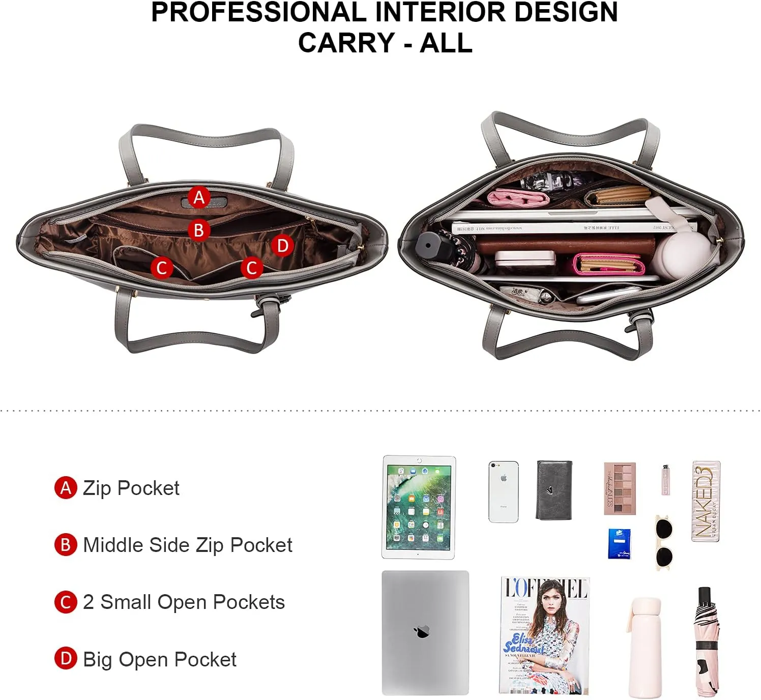 LOVEVOOK Purses and Handbags for Women Fashion Tote Bags Shoulder Bag Top Handle Satchel Bags