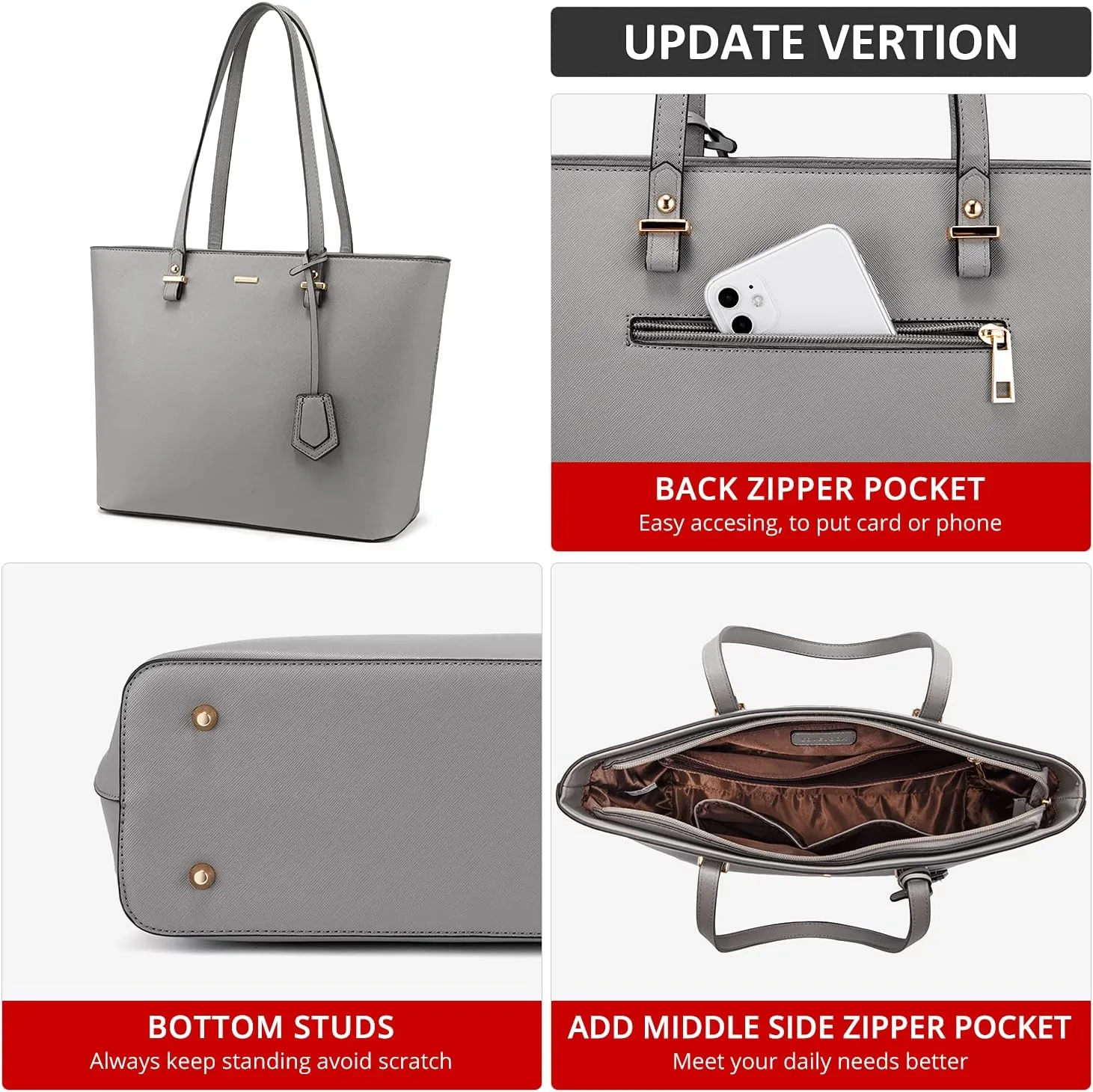LOVEVOOK Purses and Handbags for Women Fashion Tote Bags Shoulder Bag Top Handle Satchel Bags