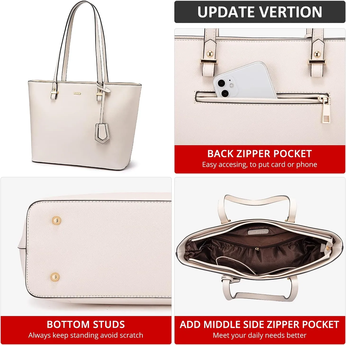 LOVEVOOK Purses and Handbags for Women Fashion Tote Bags Shoulder Bag Top Handle Satchel Bags