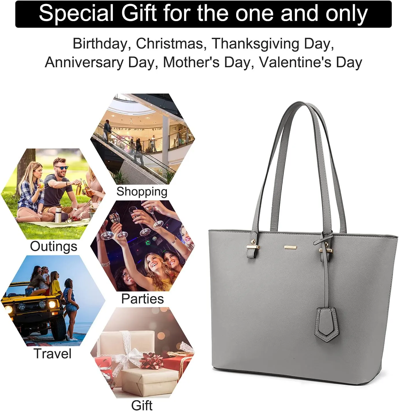 LOVEVOOK Purses and Handbags for Women Fashion Tote Bags Shoulder Bag Top Handle Satchel Bags