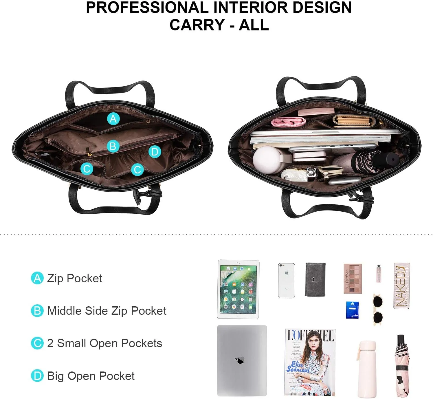 LOVEVOOK Purses and Handbags for Women Fashion Tote Bags Shoulder Bag Top Handle Satchel Bags