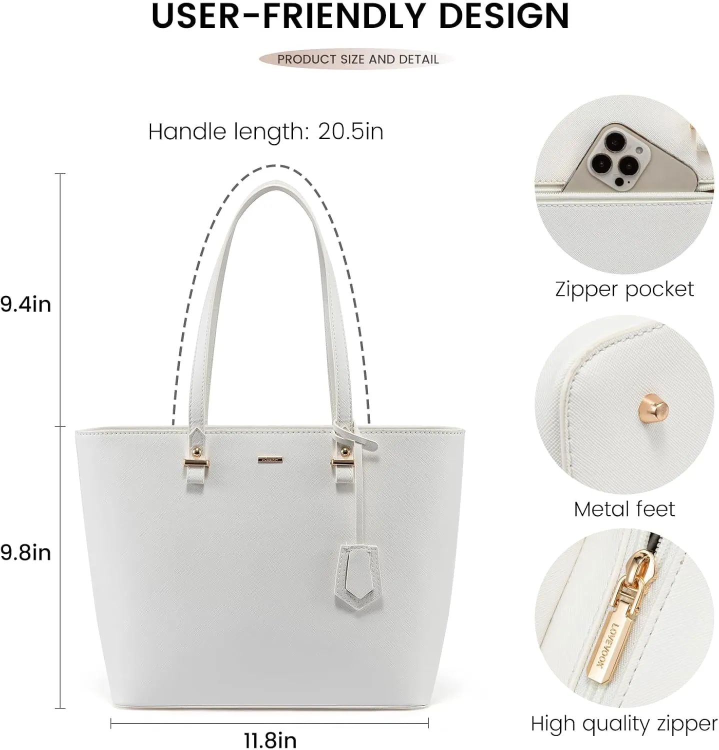 LOVEVOOK Purses and Handbags for Women Fashion Tote Bags Shoulder Bag Top Handle Satchel Bags