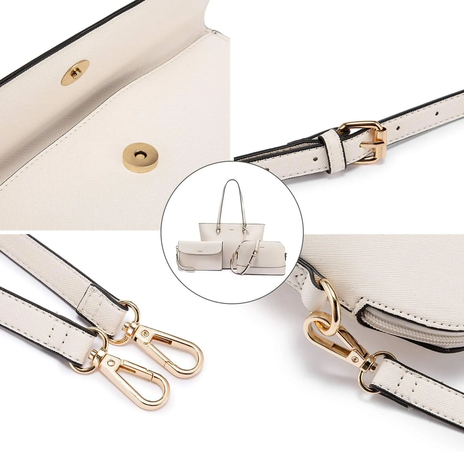 LOVEVOOK Purses for Women Fashion Handbag Set Tote Bags Shoulder Bag Top Handle Satchel Bags