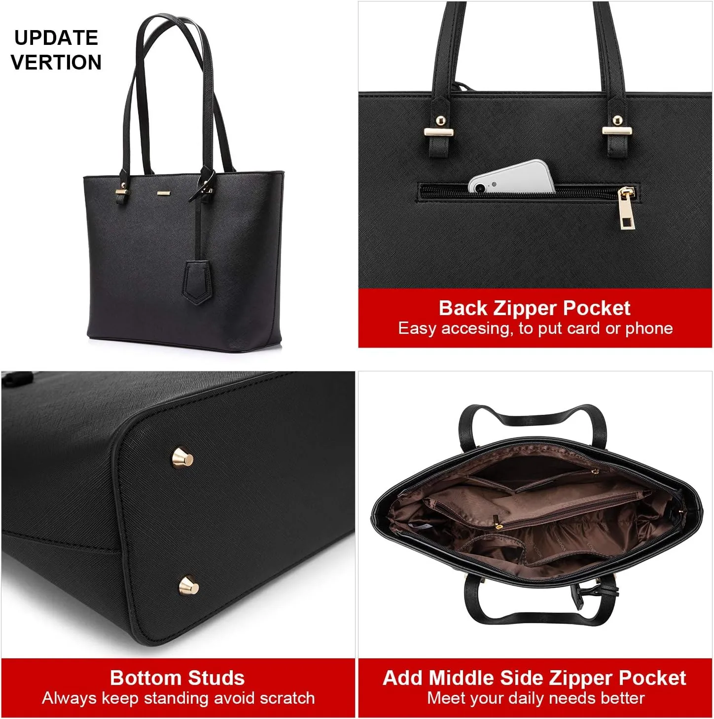 LOVEVOOK Purses for Women Fashion Handbag Set Tote Bags Shoulder Bag Top Handle Satchel Bags