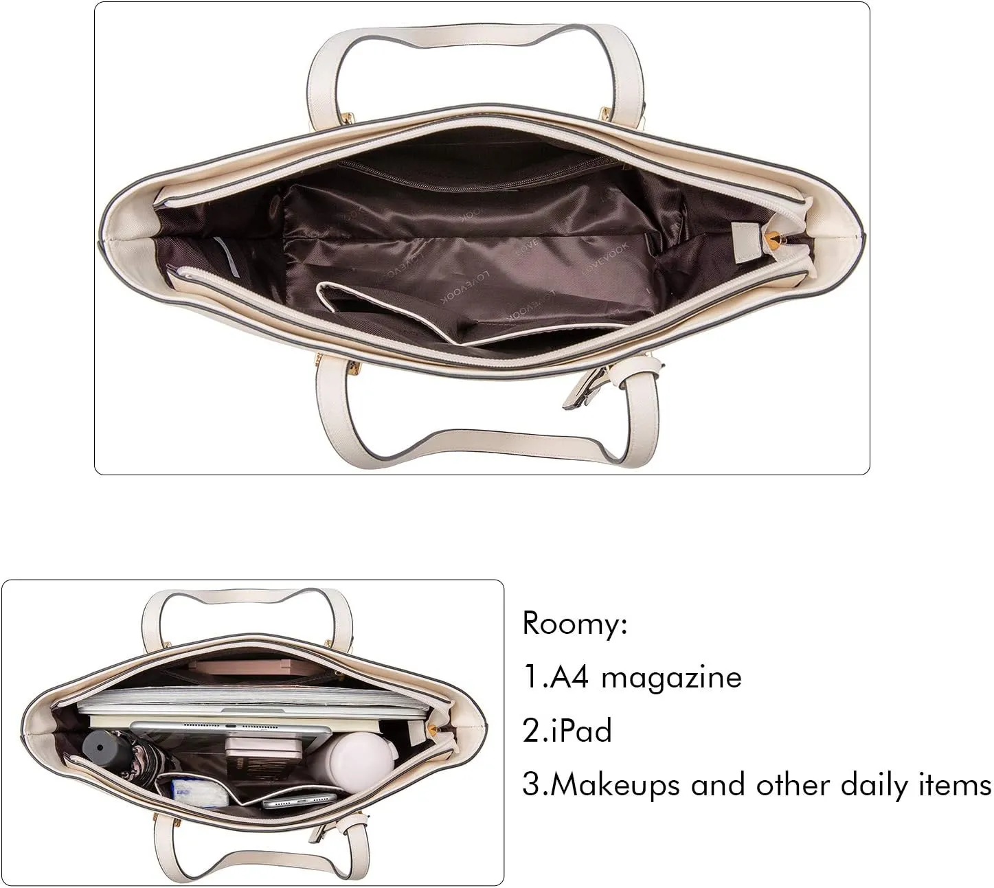 LOVEVOOK Purses for Women Fashion Handbag Set Tote Bags Shoulder Bag Top Handle Satchel Bags