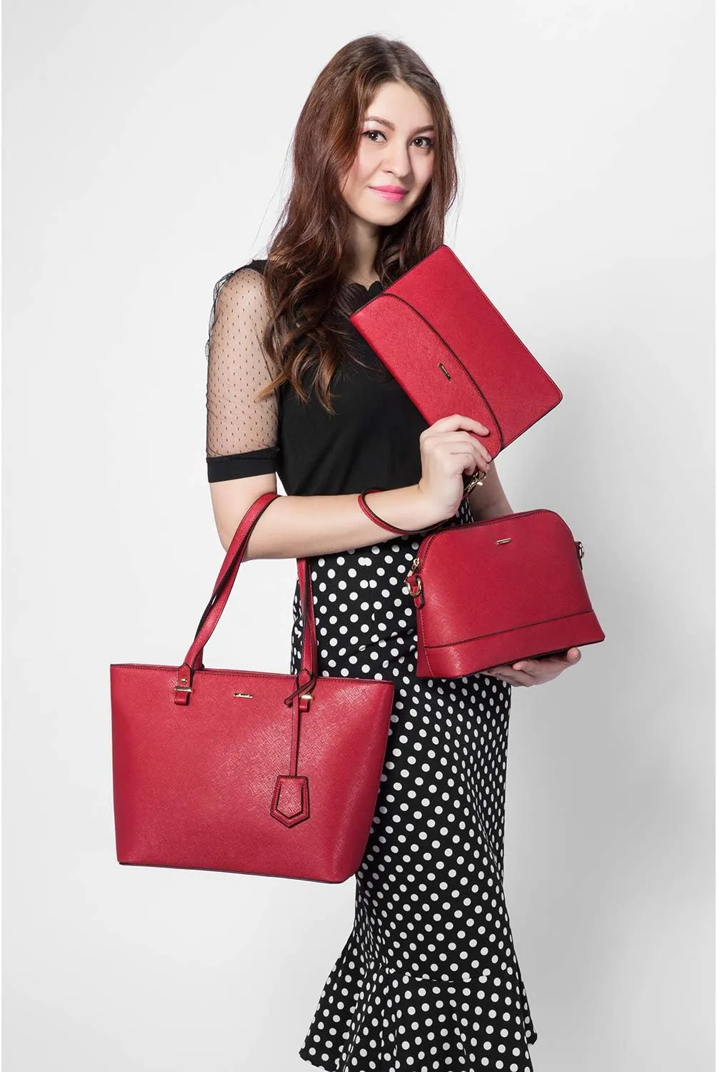 LOVEVOOK Purses for Women Fashion Handbag Set Tote Bags Shoulder Bag Top Handle Satchel Bags
