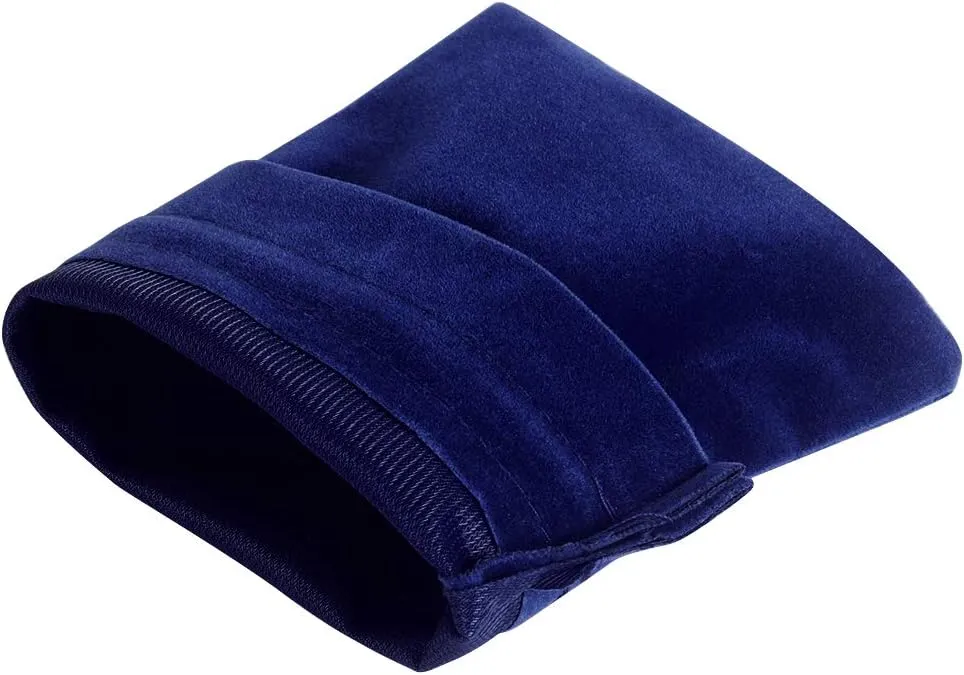 Lucky Monet 25/50/100PCS Velvet Drawstring Bags Jewelry Pouches for Christmas Birthday Party Wedding Favors Gift Candy Headphones Art and DIY Craft (100Pcs, Royal Blue, 4” x 6”)