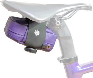 Lumiere & Co. Bike Seat Bag, Road Bike Bag, Small Bike Seat bags, Cycling Seat bag, Bike Under Seat Bag, Seat Bicycle bag, Bike Bag Under seat, Cycling Saddle Bag (Purple, Small)