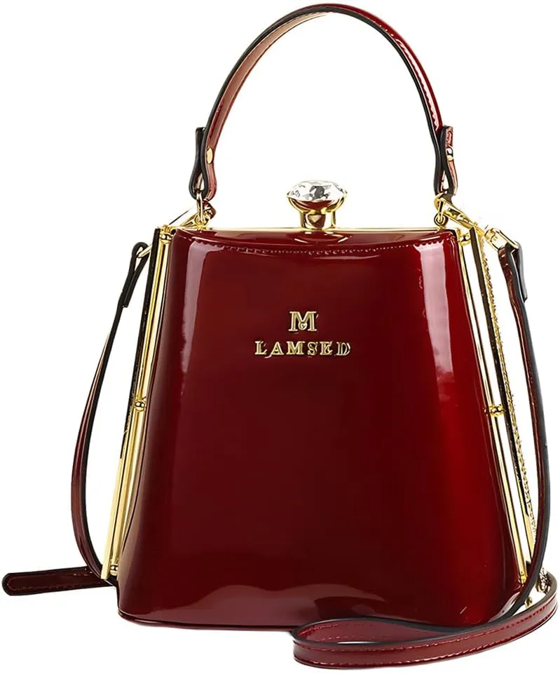 Luxury Fashion Diamonds Purse Women Leather Evening Bag Small Shoulder Crossbody Bag Crystal Buckle Party Mobile Phone Bags