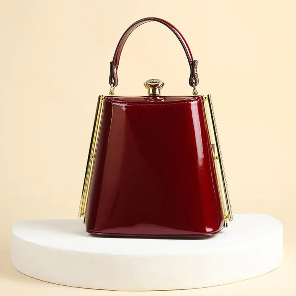 Luxury Fashion Diamonds Purse Women Leather Evening Bag Small Shoulder Crossbody Bag Crystal Buckle Party Mobile Phone Bags