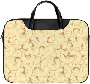 Maggot Beetle Larva Laptop Case Slim Water Resistant Computer Bag with Handle Briefcase for Work