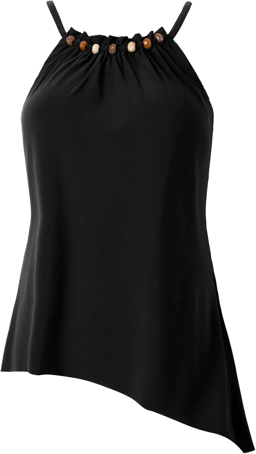 MagicSuit Women's Swimsuit Moonstone Regina Soft Cup Adjustable Tankini Top