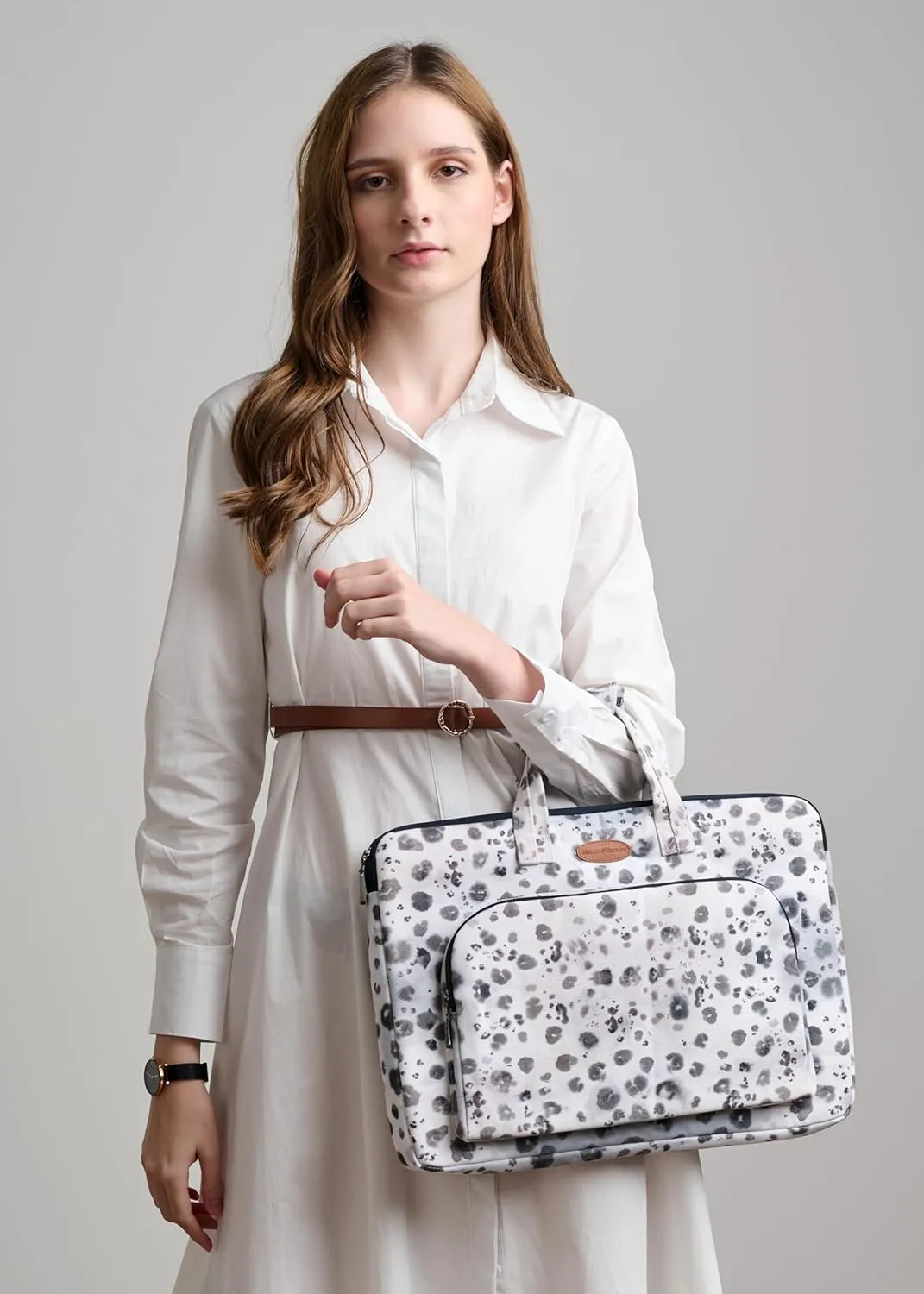 Maison d'Hermine Laptop bag with front pocket Stain and water repellent Cotton canvas