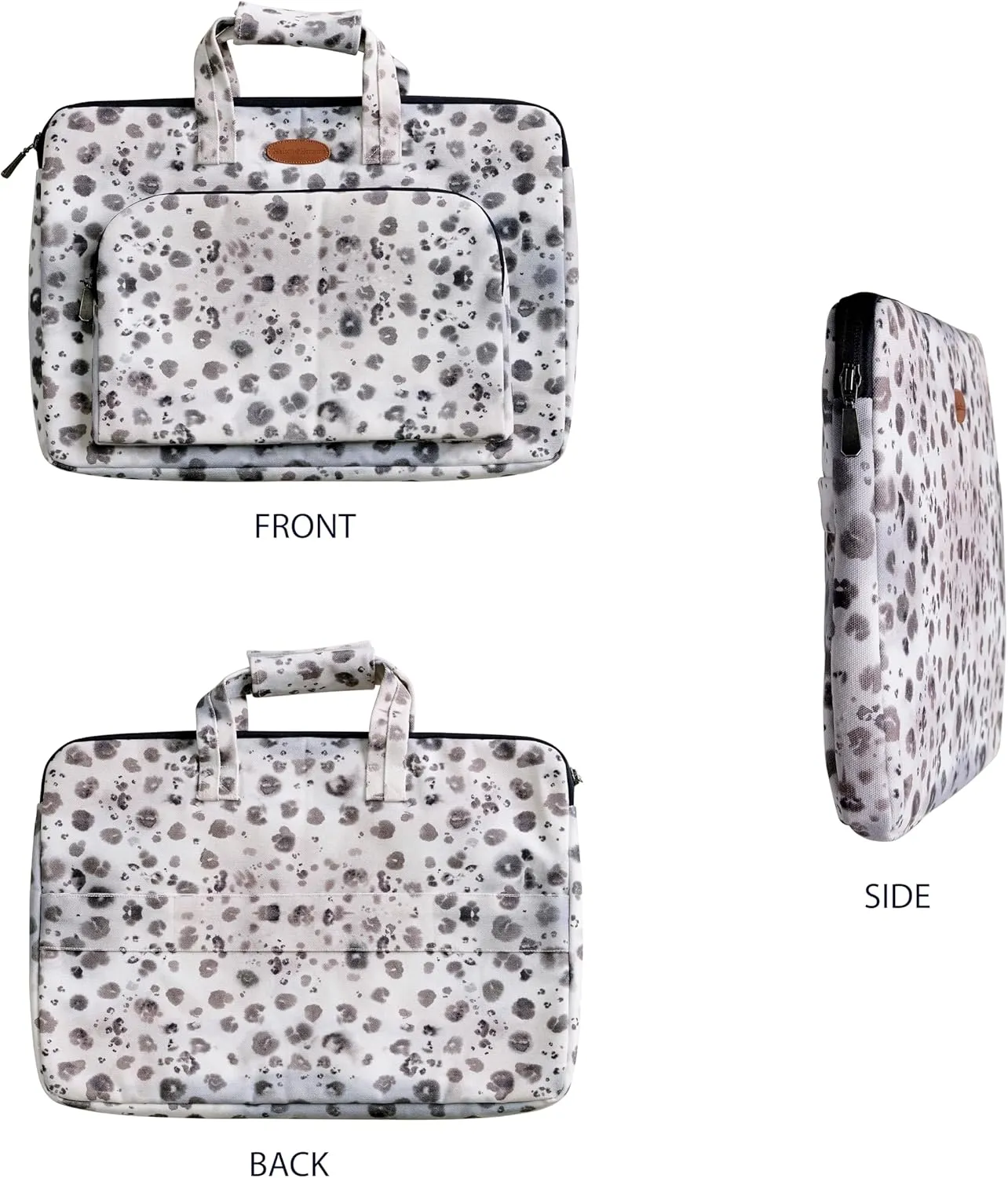 Maison d'Hermine Laptop bag with front pocket Stain and water repellent Cotton canvas