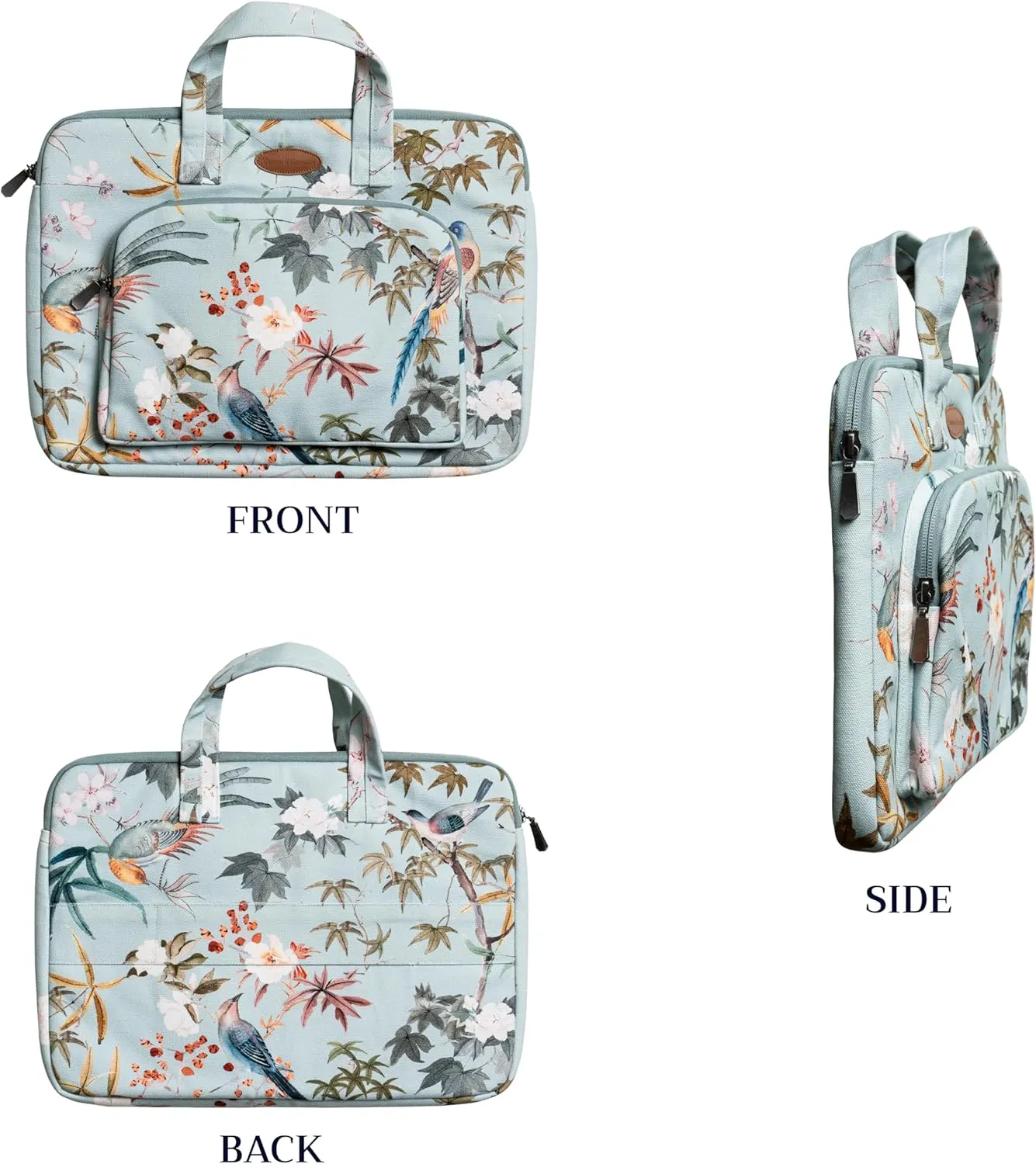 Maison d'Hermine Laptop bag with front pocket Stain and water repellent Cotton canvas