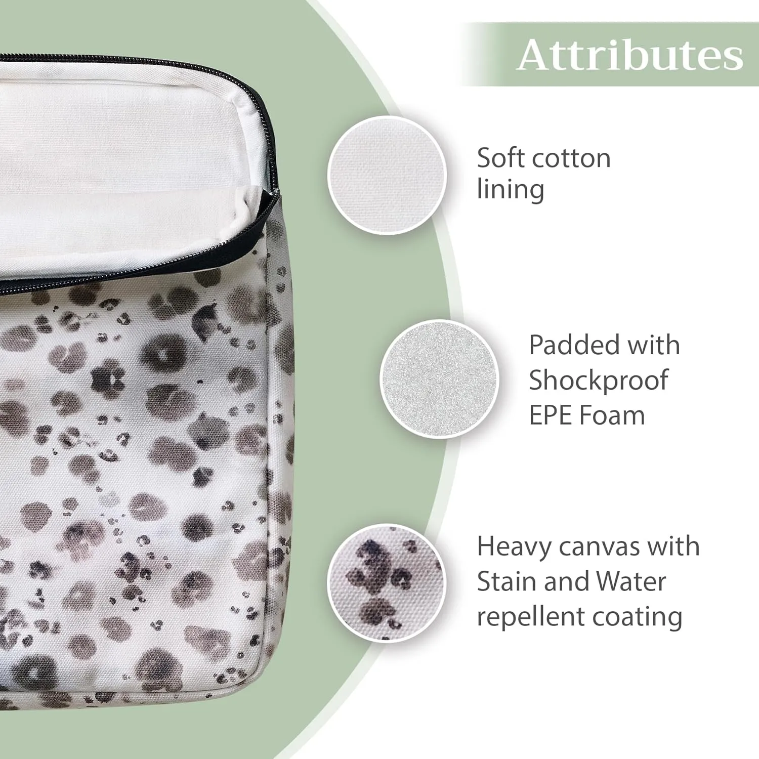 Maison d'Hermine Laptop bag with front pocket Stain and water repellent Cotton canvas