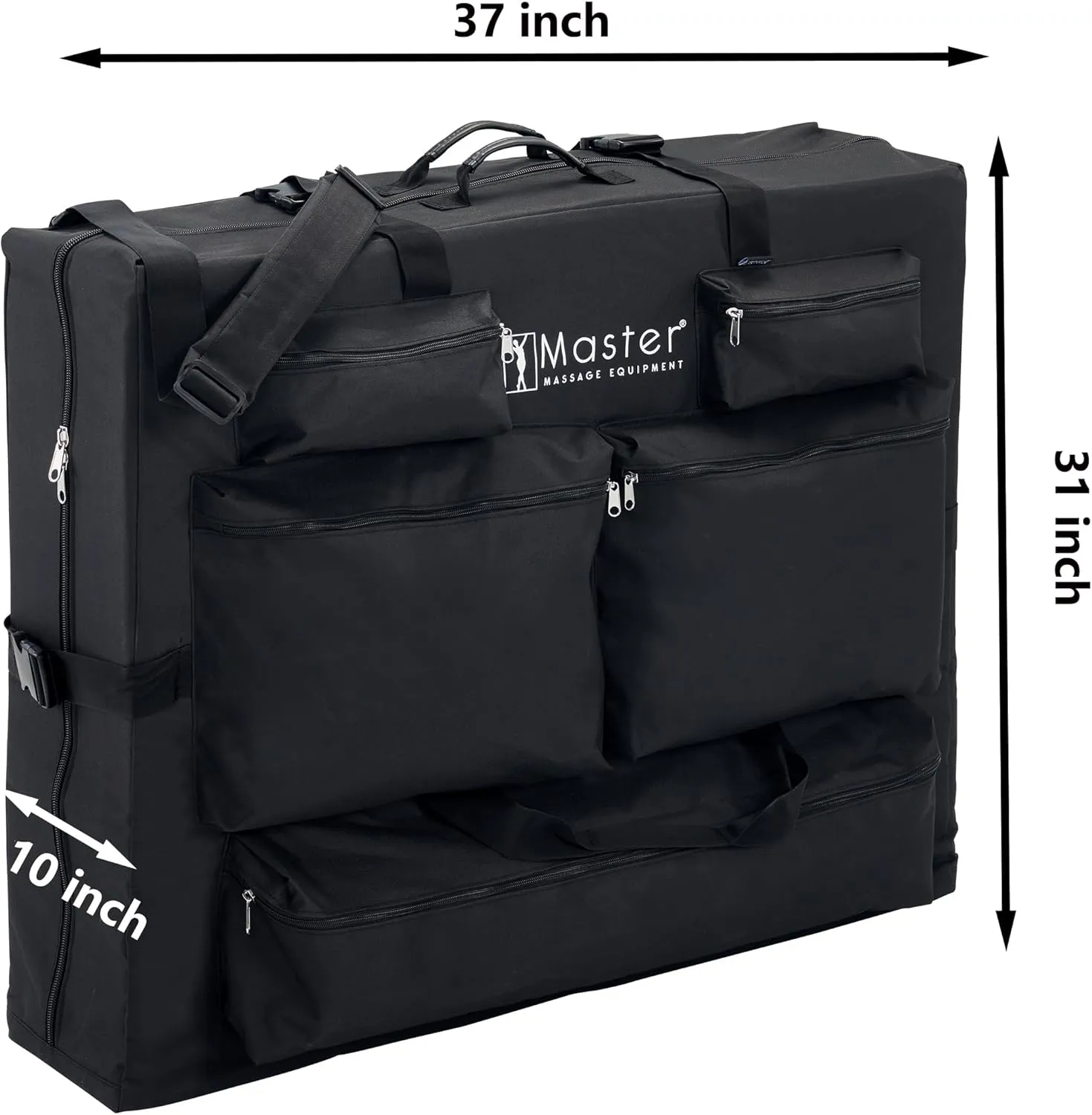Master Massage Universal Size Portable Massage Table Carry Case with 5 Pockets for All Brands and Sizes, Oversized Carrying Bag for Foldable Massage Bed-Fits 25” to 32” Width Folding Massage Table