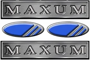 Maxum Long 10 Inch Decal/Sticker Set - Remastered