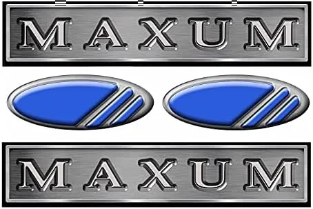 Maxum Long 10 Inch Decal/Sticker Set - Remastered