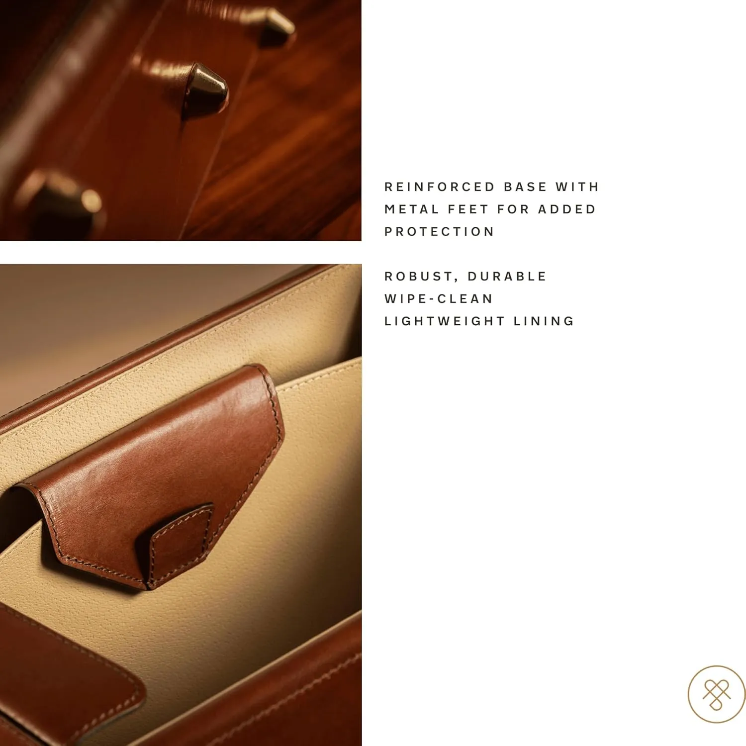Maxwell Scott - Mens Luxury Leather Pilot Briefcase/Catalog Case with Combination Lock - Handmade - The Varese Dark Brown