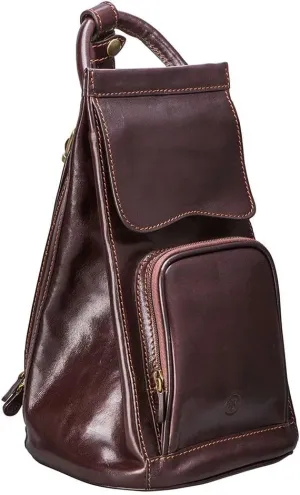 Maxwell Scott - Womens Luxury Leather Backpack Handbag Purse with Multi Three Way Strap - Handmade in Italy - The Carli