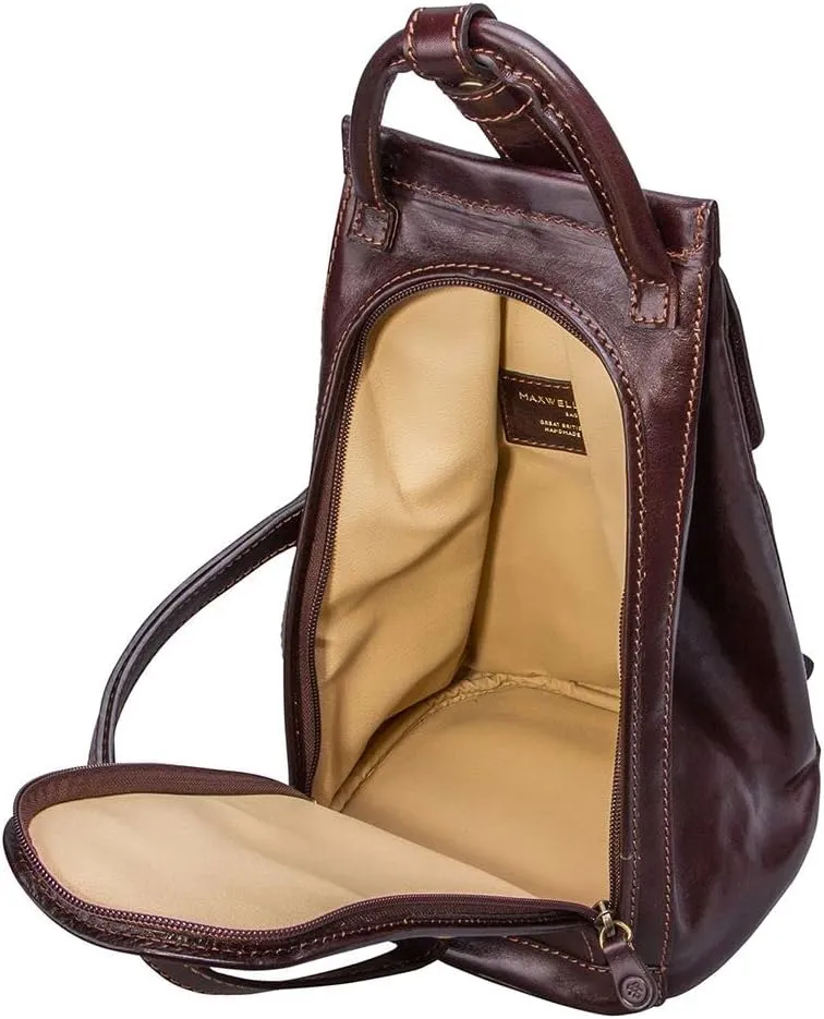 Maxwell Scott - Womens Luxury Leather Backpack Handbag Purse with Multi Three Way Strap - Handmade in Italy - The Carli