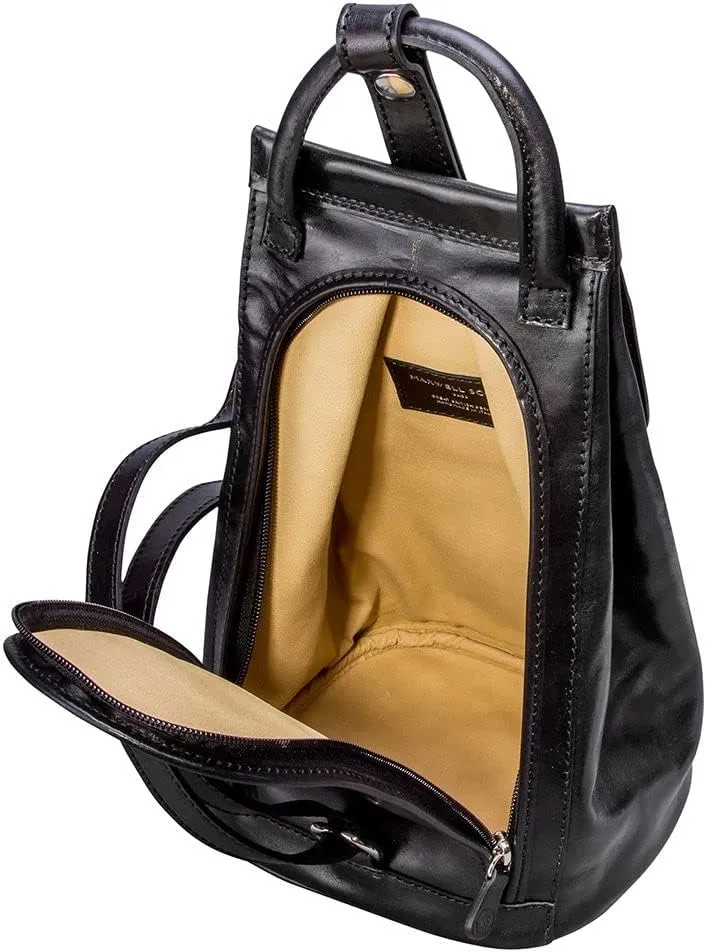 Maxwell Scott - Womens Luxury Leather Backpack Handbag Purse with Multi Three Way Strap - Handmade in Italy - The Carli