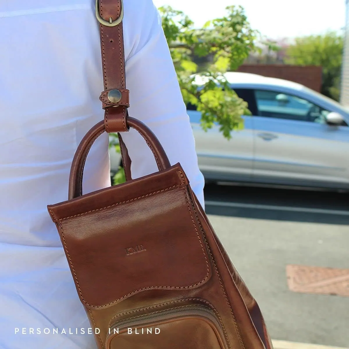 Maxwell Scott - Womens Luxury Leather Backpack Handbag Purse with Multi Three Way Strap - Handmade in Italy - The Carli