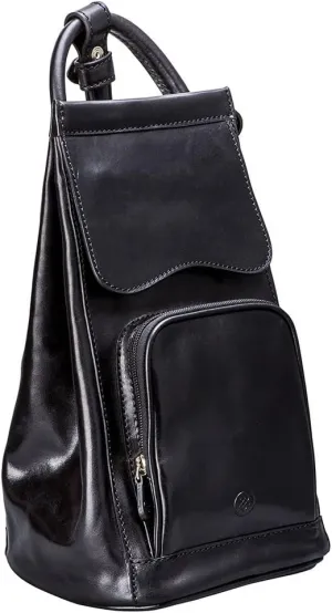 Maxwell Scott - Womens Luxury Leather Backpack Handbag Purse with Multi Three Way Strap - Handmade in Italy - The Carli