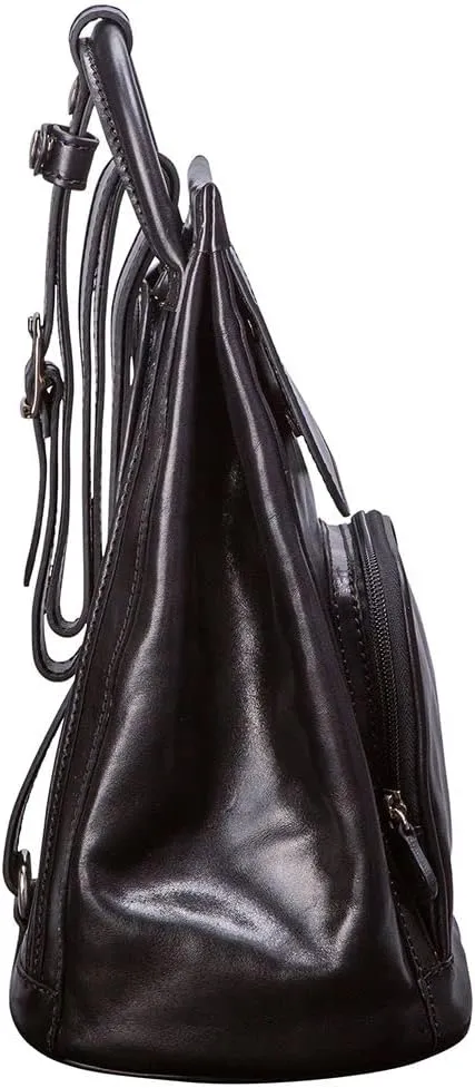 Maxwell Scott - Womens Luxury Leather Backpack Handbag Purse with Multi Three Way Strap - Handmade in Italy - The Carli