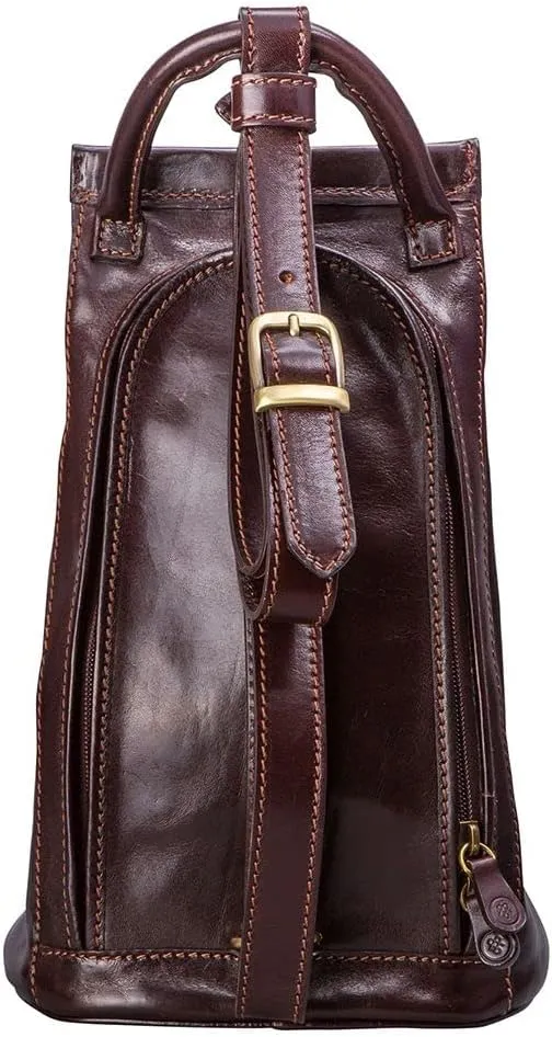 Maxwell Scott - Womens Luxury Leather Backpack Handbag Purse with Multi Three Way Strap - Handmade in Italy - The Carli