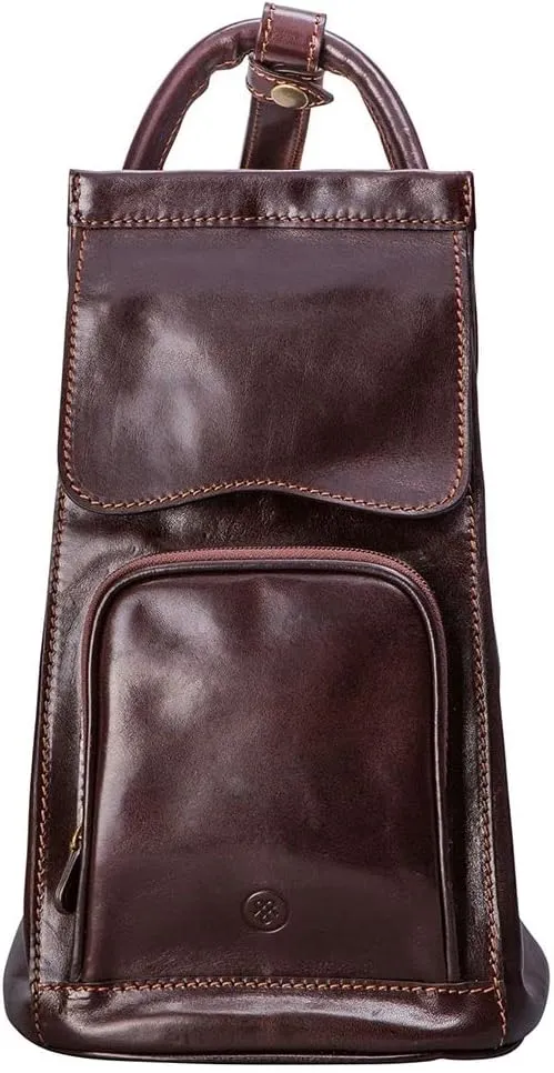 Maxwell Scott - Womens Luxury Leather Backpack Handbag Purse with Multi Three Way Strap - Handmade in Italy - The Carli