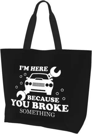 Mechanic Mechatronics Women'S Lightweight Canvas Handbag Reusable Shopping Bag