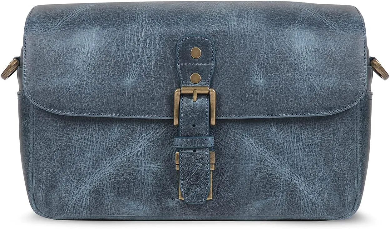 MegaGear Torres Genuine Leather Camera Messenger Bag for Mirrorless, Instant and DSLR Cameras