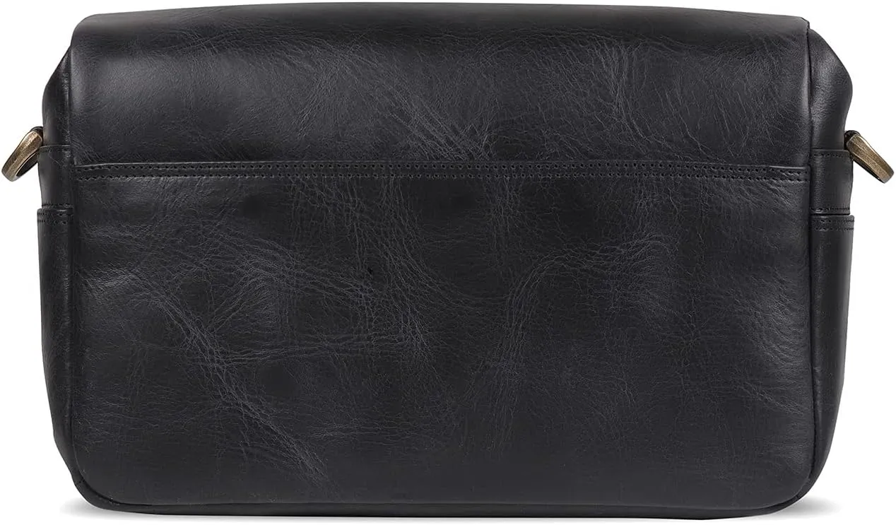 MegaGear Torres Genuine Leather Camera Messenger Bag for Mirrorless, Instant and DSLR Cameras