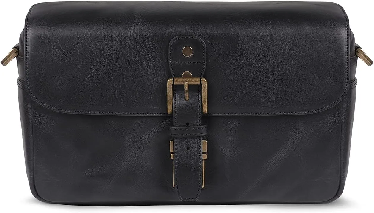 MegaGear Torres Genuine Leather Camera Messenger Bag for Mirrorless, Instant and DSLR Cameras