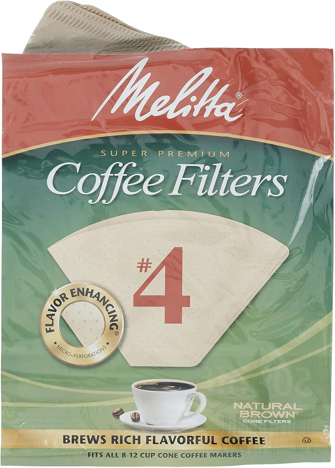 Melitta 1 Cup Porcelain Pour-Over Cone Coffeemaker, Glossy White