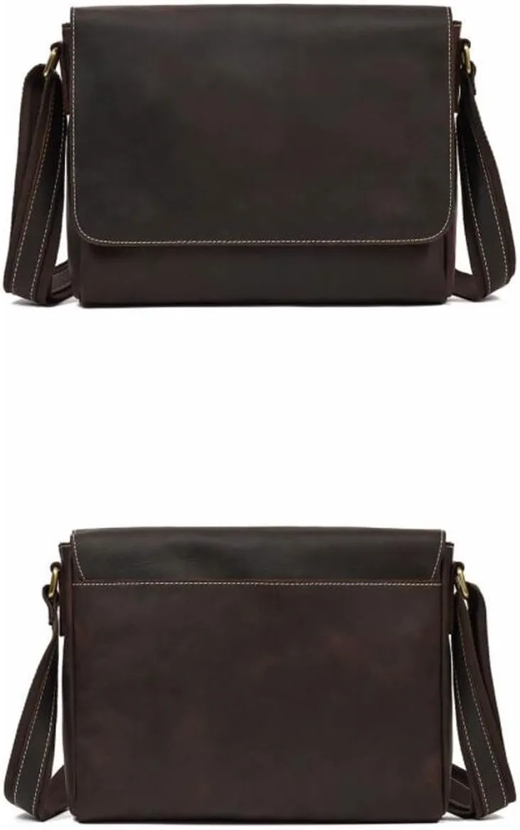 Mens Briefcases Waist Packs Messenger Shoulder Bags Genuine Leather Casual Daypacks Crossbody Bags 13Inch