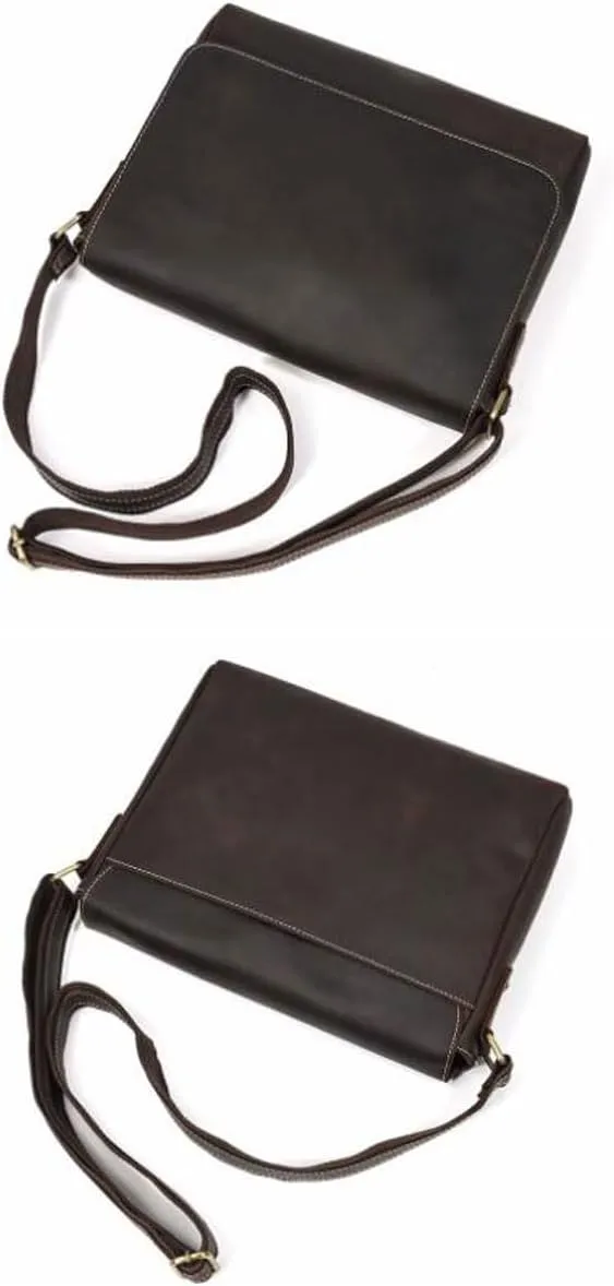 Mens Briefcases Waist Packs Messenger Shoulder Bags Genuine Leather Casual Daypacks Crossbody Bags 13Inch
