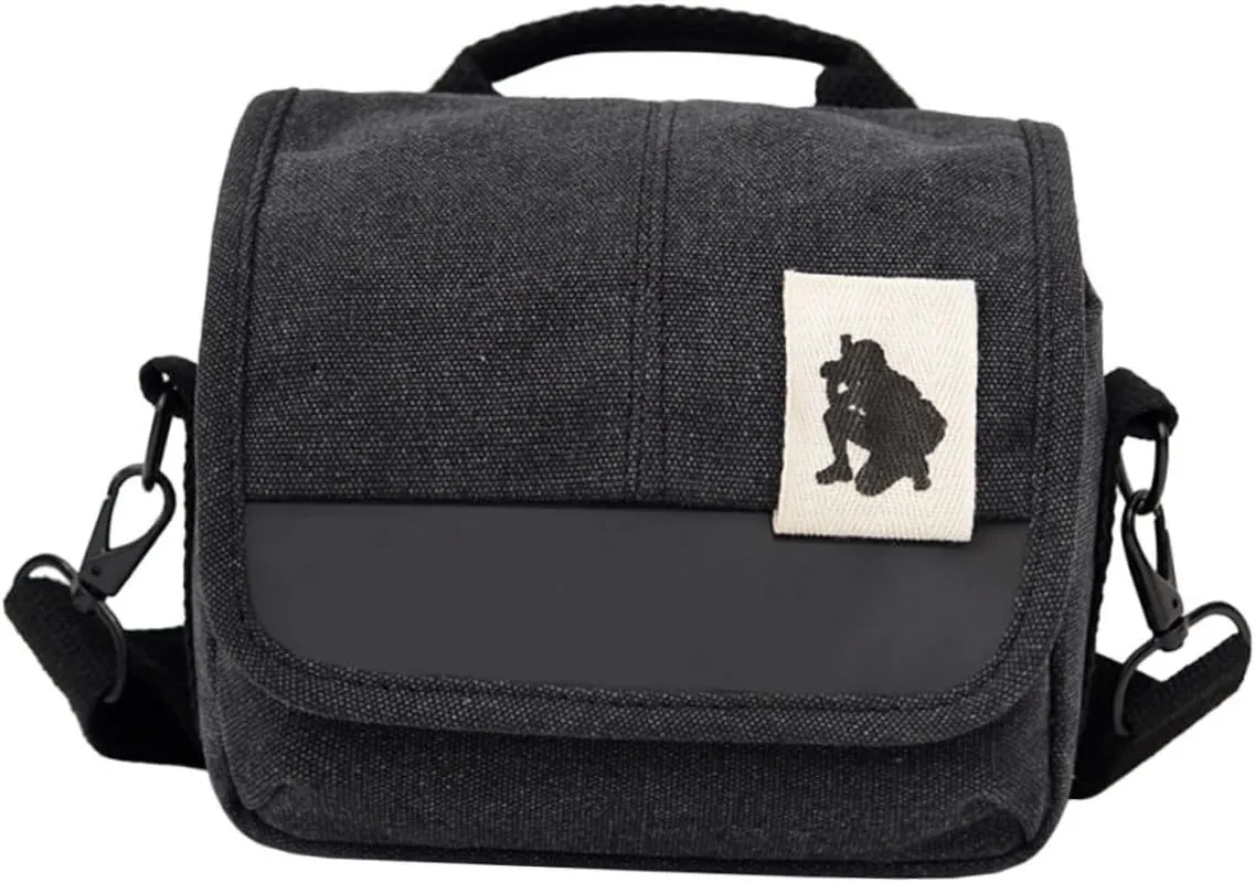 MERRYHAPY Compact Camera Bag with Shoulder Strap Stylish Storage Pouch for Digital Cameras Durable Canvas Design Protection Against Scratches and Dirt Portable Photography Case