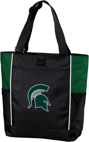 Michigan State Tote Bag Colorblock Michigan State University Totes Beach Pool Or Travel