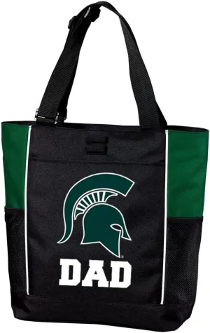 Michigan State University Dad Tote Bag Proud Parent Totes Beach Pool Or Travel